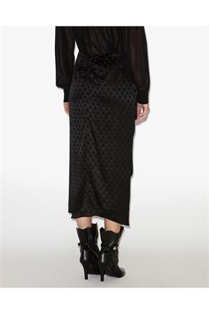 Long silk jacquard polka dot print skirt ISABEL MARANT | JU0456FAC4J04I01BK